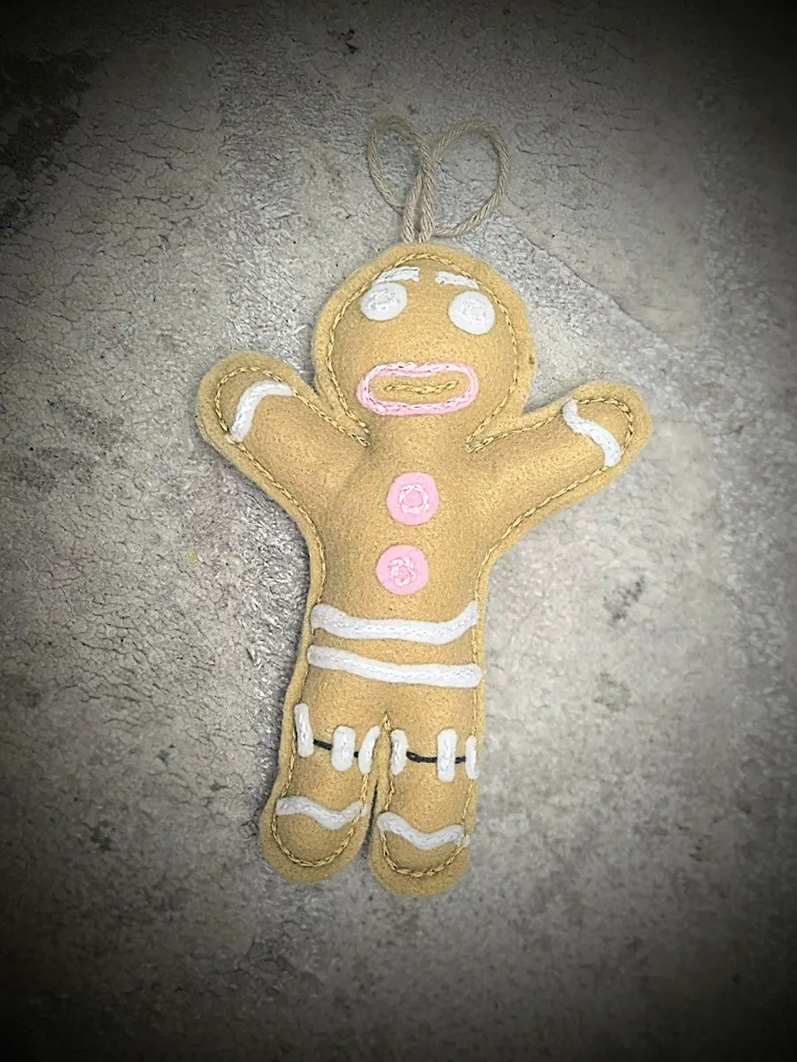 Ciastek z filcu - ozdoby świąteczne z filcu, ozdoby choinkowe, wyjątkowe prezenty handmade